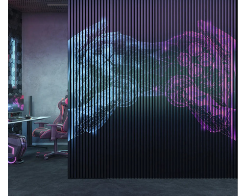 Modernes Spielzimmer mit Akustikpaneelwand