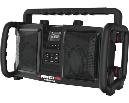Perfectpro Rockbull Baustellenradio mit digitalem Display