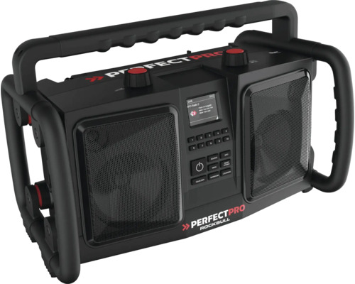 Baustellenradio mit Digitalradio, USB- und AUX-Anschluss