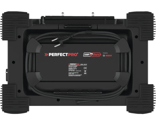 Perfectpro Lautsprechergehäuse mit Perfectpro Logo und Bosch Logo