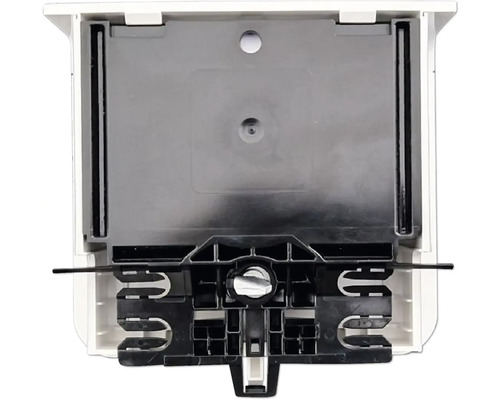 Innenansicht eines Toilettenpapierspenders zur Wandmontage