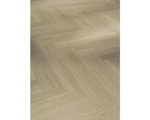 Verlegter heller Fischgrätboden