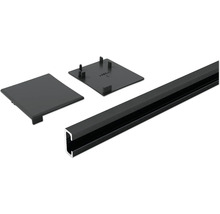 Pertura Distanzprofil 10 mm für Schiebetürbeschlag Selir Schwarz (C35) L:4 m