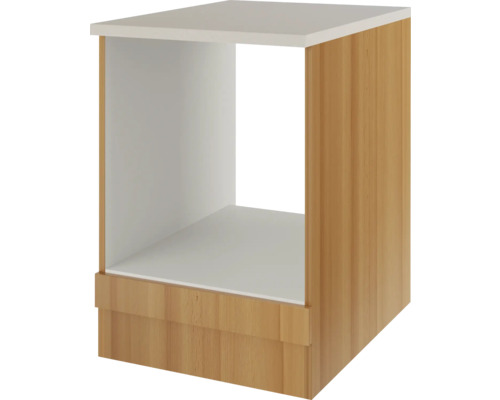 Flex Well Herdumbauschrank Nano BxTxH 60 x 60 x 85 cm buche matt zerlegt 00006892 Unterschrank mit offener Ablage für Badezimmer
