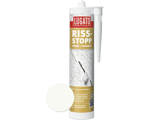 Lugato Acryl Dichtstoff Riss-Stopp für Wand und Fassade weiß 310 ml