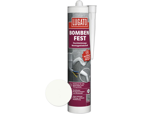 Lugato Bombenfest Montagekleber/Dichtstoff weiß 480 g