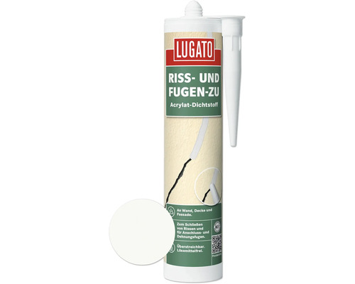 Lugato Acryl Dichtstoff Riss-und Fugen zu weiß 310 ml