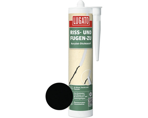 Lugato Acryl Dichtstoff Riss-und Fugen zu schwarz 310 ml