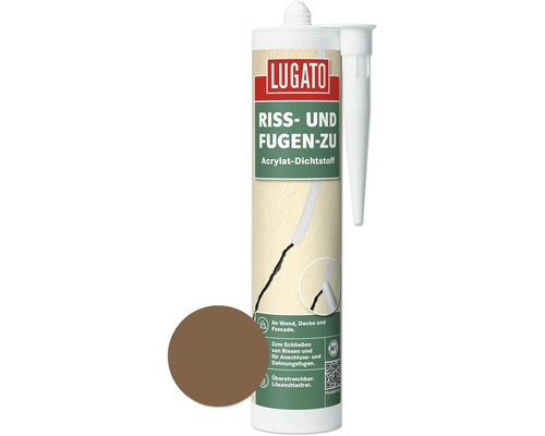 Lugato Acryl Dichtstoff Riss-und Fugen zu braun 310 ml