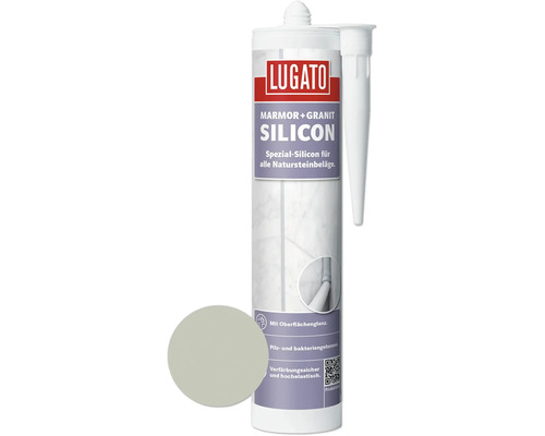 Lugato Spezial-Silikon Marmor + Granit granitgrau 310 ml