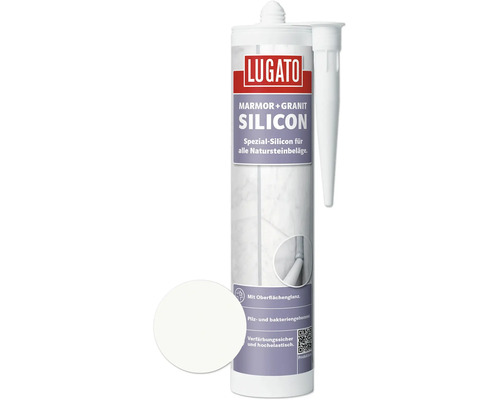 Lugato Spezial-Silikon Marmor + Granit weiß 310 ml
