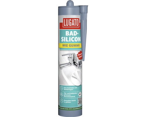 Tube Badsilikon zum Verschließen von Sanitärfugen