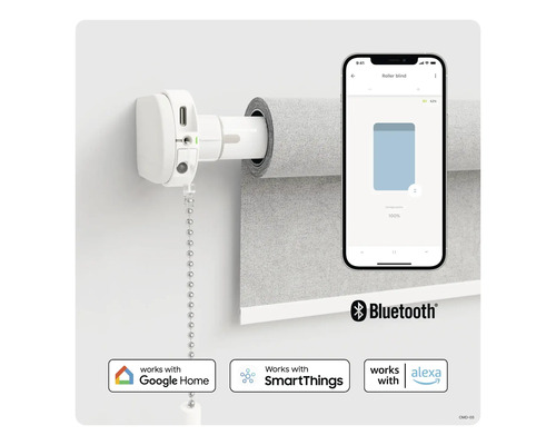 Intelligentes Rollo mit Smartphone Steuerung und Sprachassistenten Integration