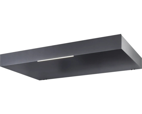 Rechteckige Deckenleuchte mit integrierter Lichtleiste