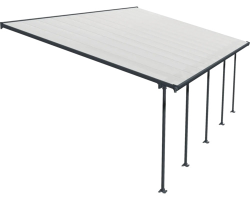 Pergola mit Metallrahmen und Lamellendach