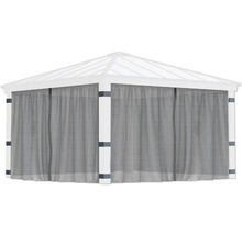 Pavillon mit Vorhängen für den Garten