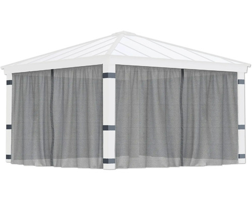 Pavillon mit Vorhängen für den Garten