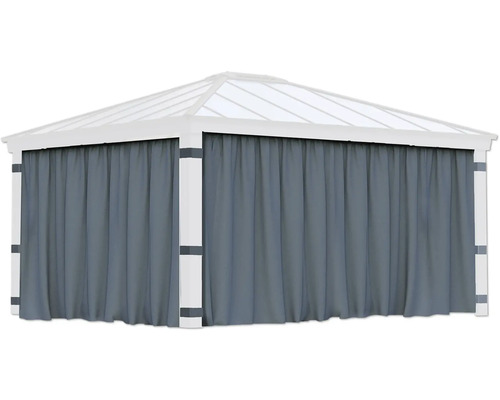 Pavillon mit Vorhängen für den Außenbereich