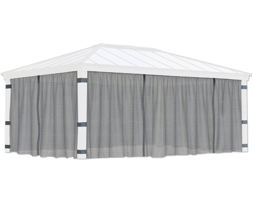 Pavillon mit Vorhängen für den Garten