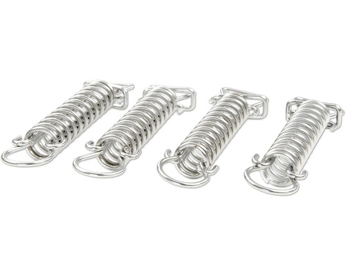 Vier Zugfedern mit Ösen