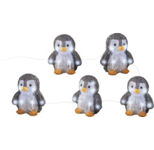 Lichterkette mit Pinguinfiguren