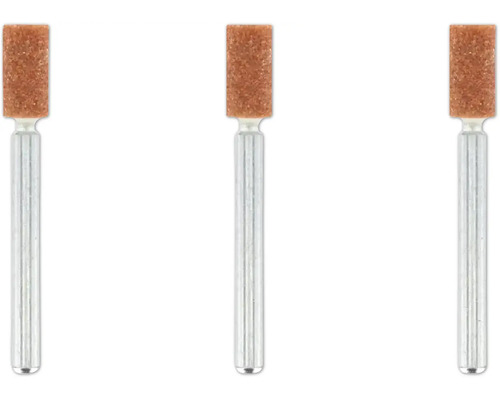 Drei Schleifstifte mit Zylindrischer Form