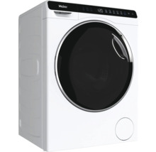 Haier Waschmaschine in Weiss mit schwarzer Tür