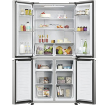 Kühl- und Gefrierkombination Multi Door HAIER HCR3818ENMM BxHxT 83,3 x 181,5 x 65 cm Kühlteil 311 l Gefrierteil 156 l edelstahl