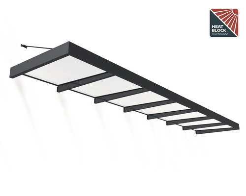 Vordach mit Heat Block Technology