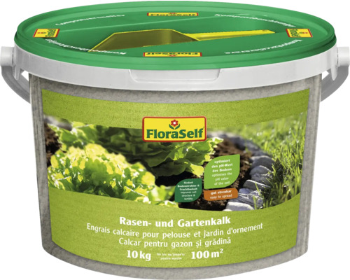 Rasenkalk und Gartenkalk im Eimer, 10 kg, geeignet für 100 Quadratmeter Rasenkalk und Gartenkalk im Eimer, 10 kg, geeignet für 100 Quadratmeter