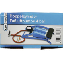 Cartrend Doppelzylinder Fußluftpumpe 4 bar im Karton