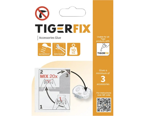 Klebebefestigung TIGER TigerFix grau matt 398930046