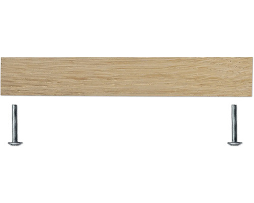 Holzregalbrett mit zwei Schrauben