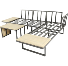 Lounge Set bellavista - Home & Garden Cella Ecksofa+Tisch Alu/Holz