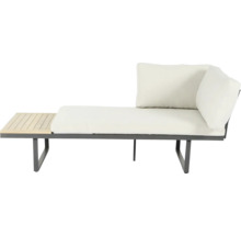 Lounge Set bellavista - Home & Garden Cella Ecksofa+Tisch Alu/Holz