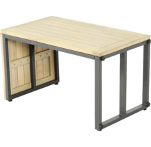Lounge Set bellavista - Home & Garden Cella Ecksofa+Tisch Alu/Holz