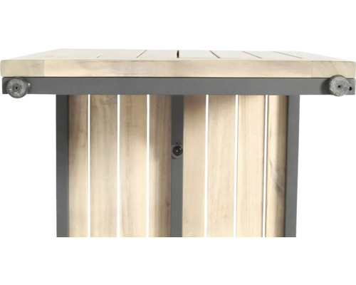 Holz Stehtisch mit Metallrahmen