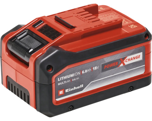 Ersatzakku Einhell Power-X-Change Plus Multi-Ah 18V, schaltbar von 4 Ah auf 6Ah Einhell Power X-Change 18 Volt 6.0 Ah Lithium-Ionen Akku
