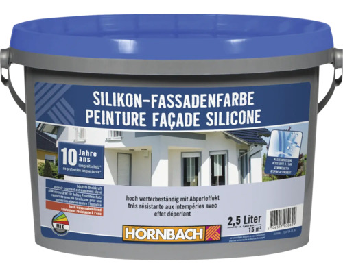 Eimer Silikonfassadenfarbe mit 2,5 Liter Inhalt