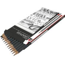 Packung Graphitstifte, zwölf Stück