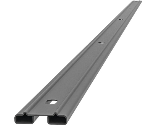 Profilleiste Abdeckleiste Multi 163 cm, anthrazit Einzelne Führungsschiene mit Befestigungslöchern