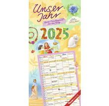 Familienplaner Unser Jahr 5 Spalten 2025 22x45 cm