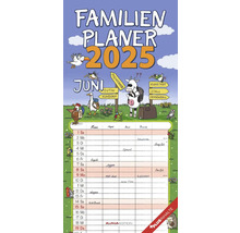 Familienplaner 2025 mit Tiermotiven und Kalendarium