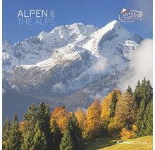 Alpen The Alps Kalender 2025 mit Berglandschaft und Herbstwald