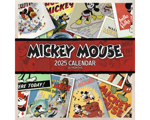 Wandkalender Mickey Mouse 2025 30x30 cm