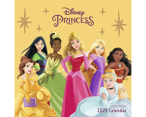 Wandkalender Disney Princess 2025 30x30 cm