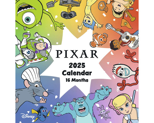 Wandkalender Disney Pixar 2025 30x30 cm