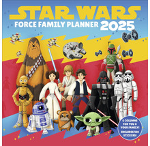 Star Wars Familienplaner 2025 mit sechs Spalten und 180 Aufklebern
