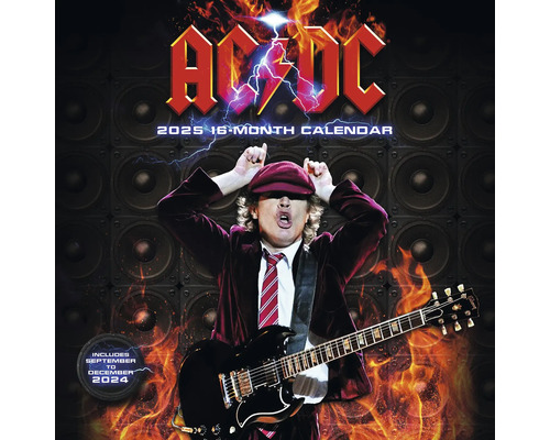 Wandkalender AC/DC 2025 30x30 cm