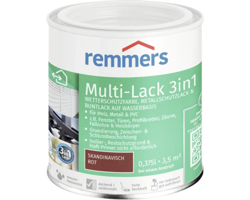 Remmers Multi-Lack 3in1 skandinavisch rot 375 ml